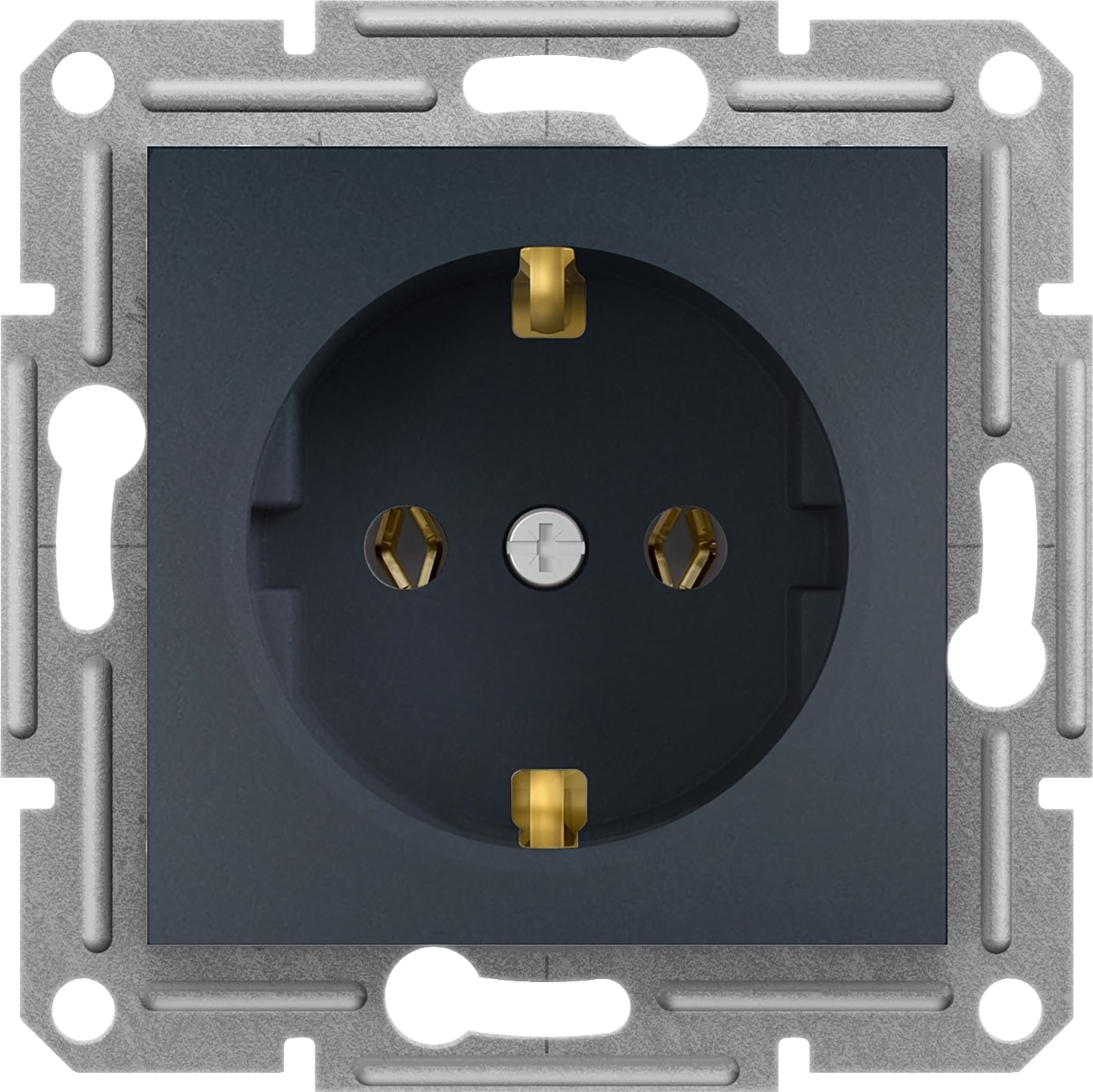 Schneider Asfora Plus- Topraklı Priz, Çerçevesiz, Antrasit EPH2900171