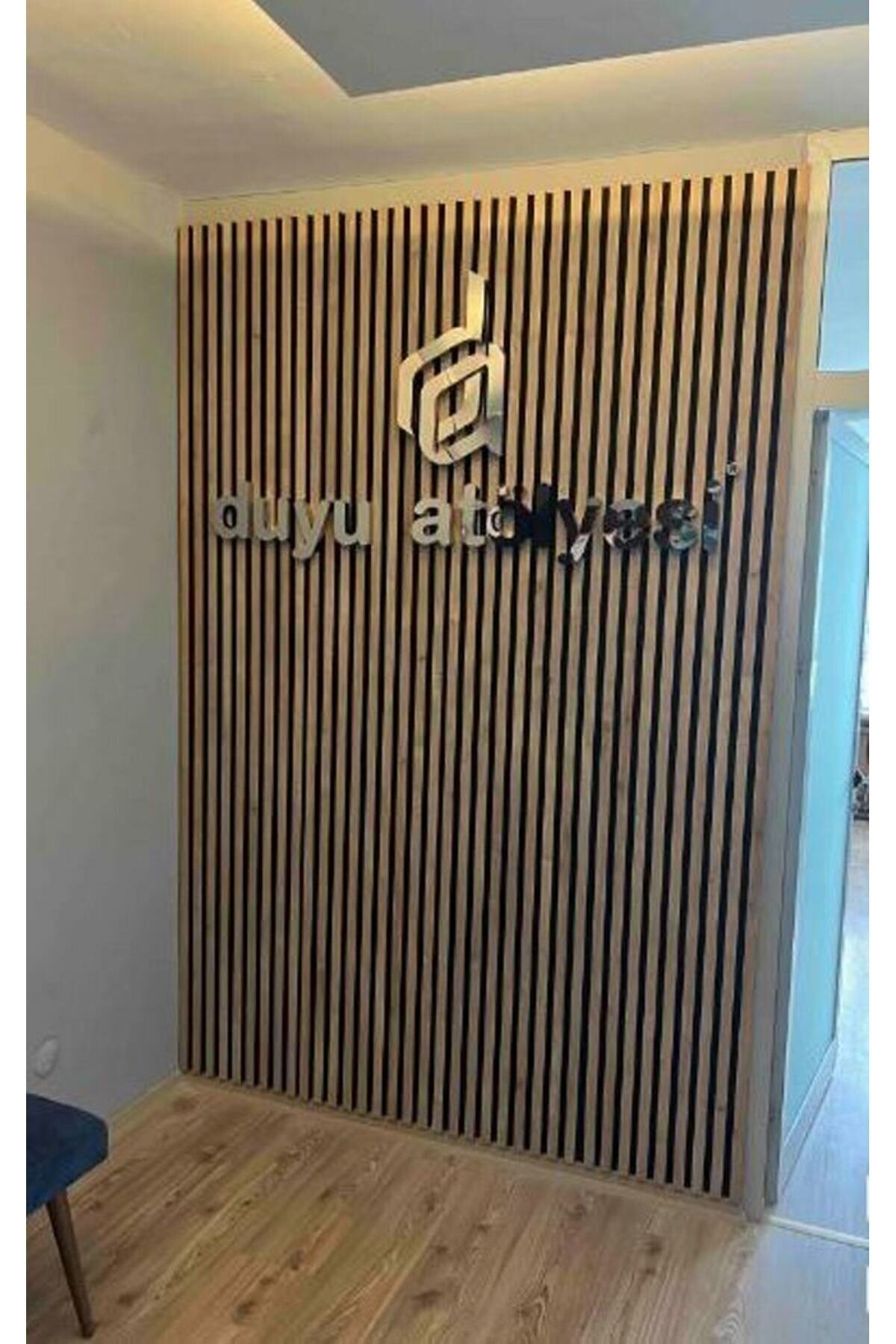 Mdf Ahşap Akustik Dekoratif Duvar Paneli 60x120 Cm - Safir Meşe