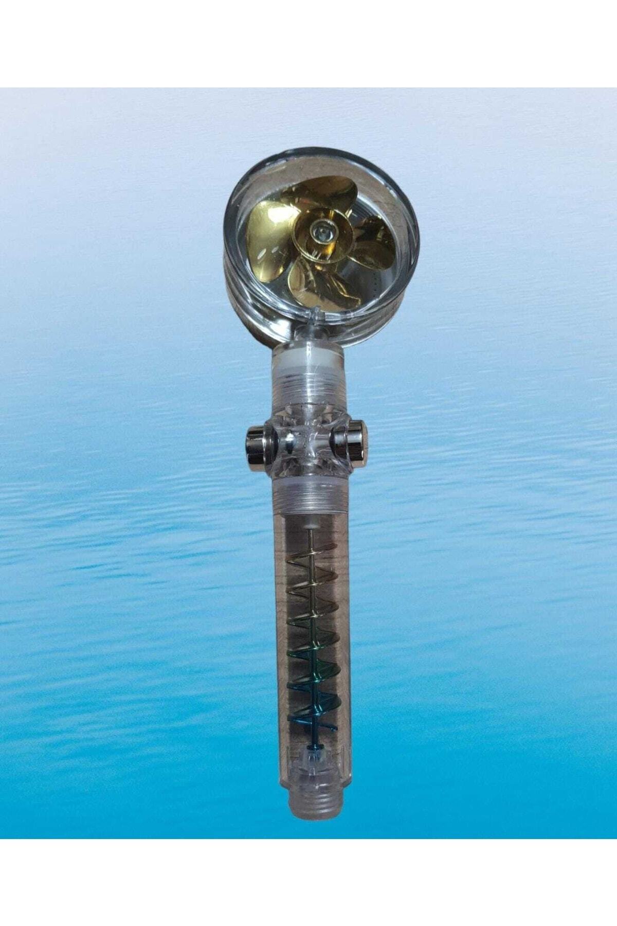 360° Dönebilen, su tasarruflu, filtreli, tazyikli duş başlığı, beyaz