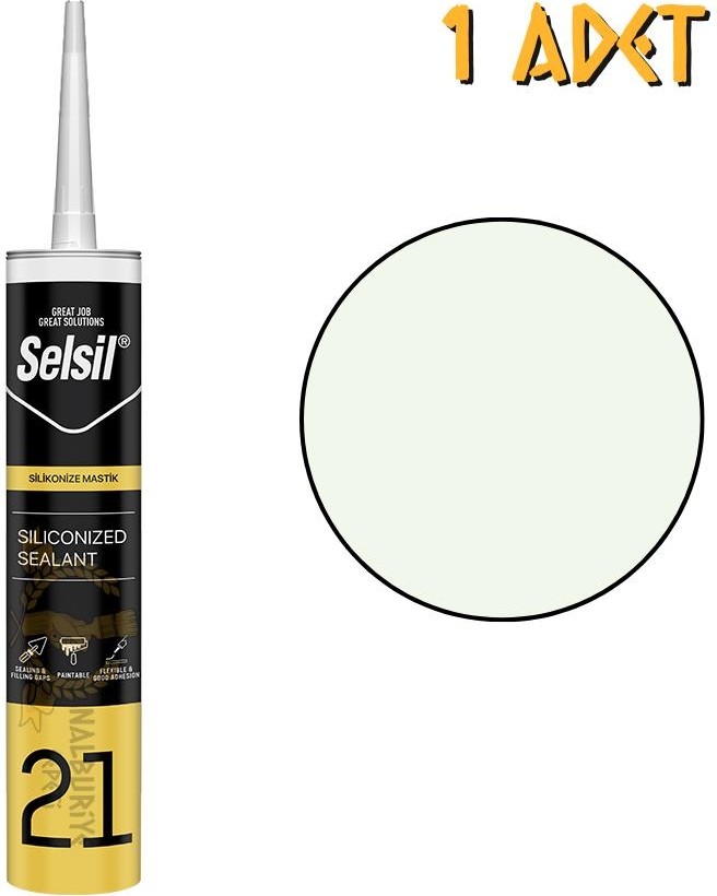 Silikonize Mastik Krem Rengi 500 Gr. - 1 Adet