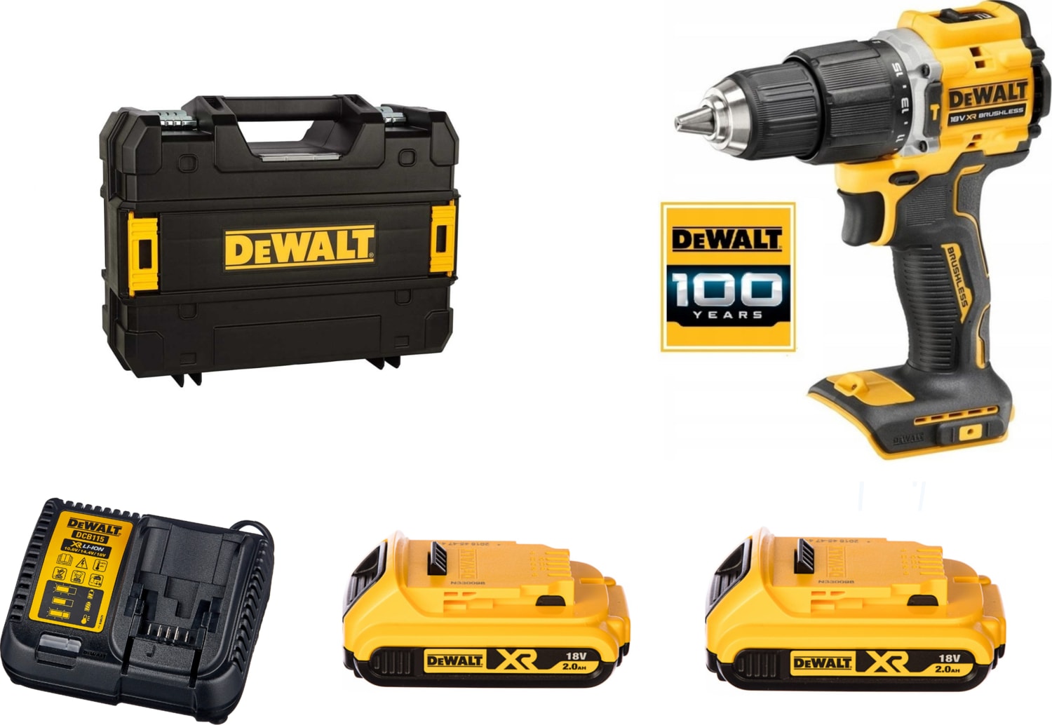 DEWALT DCD100YD2T-QW 18V 2.0AH Şarjlı Darbeli Matkap