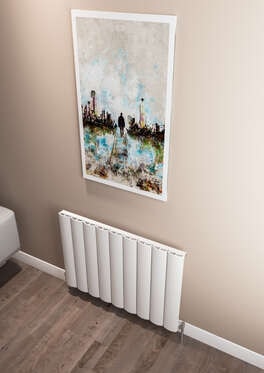 Kavala Yatay Alüminyum Radyatör 850X600 Pütürlü Beyaz (Ral 9016)