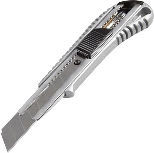 Powermaster SR-1884 Alüminyum Gövde Metal Maket Bıçağı Profesyonel Falçata 18X0.5MM Bıçaklı