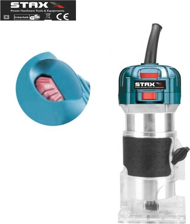 BOSCH Staxx Pro 6 Kademe Devir Ayarlı 1600W Formika Traşlama Freze Makinesi 6mm Pens