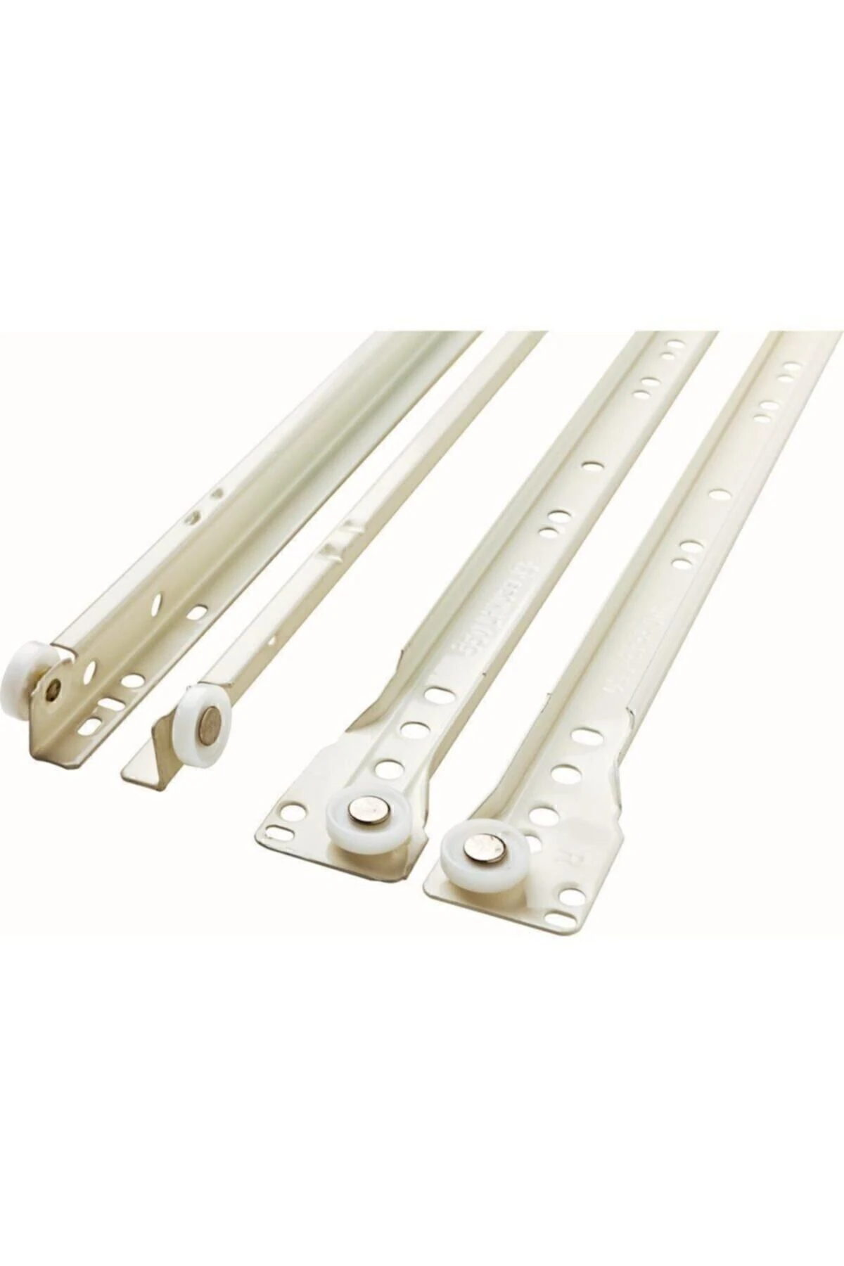 Klasik Kızaklı Dolap Çekmece Rayı Beyaz 40 Cm (VİDA DAHİL DEĞİL) - Çekmece Rayları - Tek Ebat