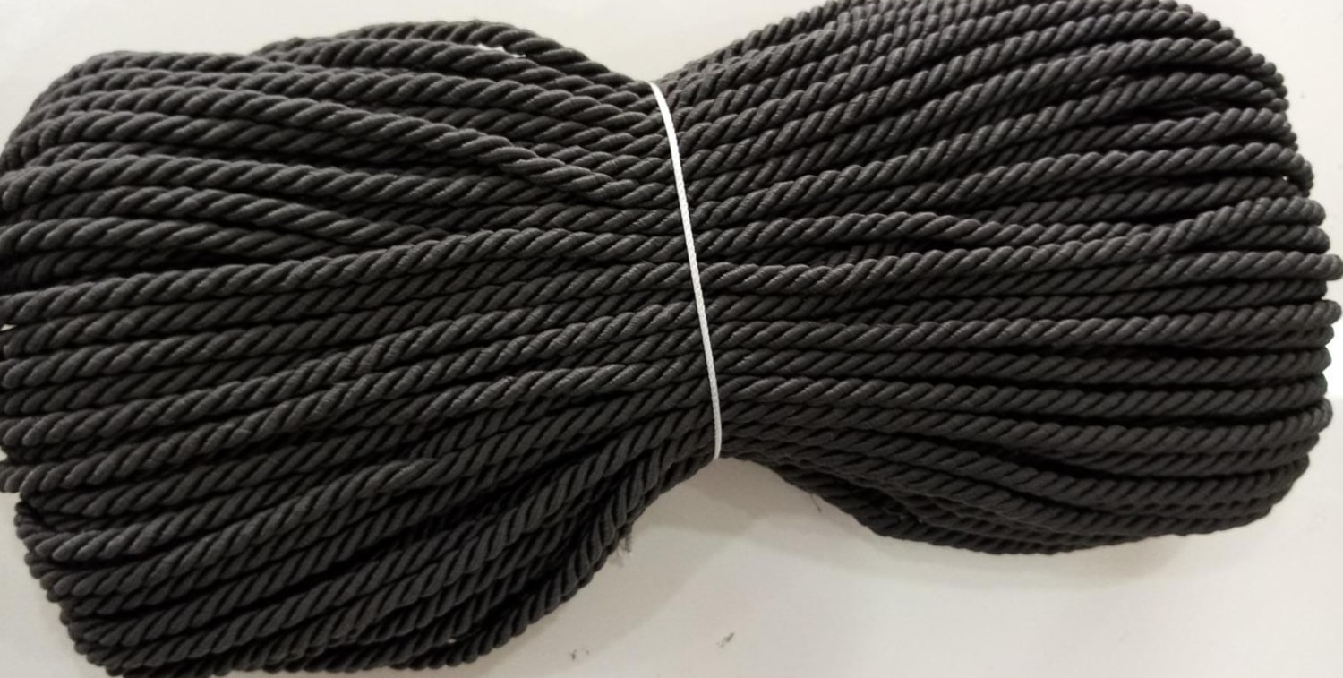 Polyester Kordon İp 8mm 50metre- Antrasit