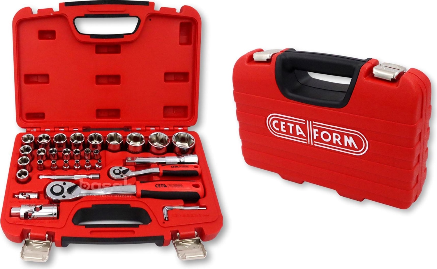 CETA FORM 35 Parça 4-32MM 1/4"+1/2" Lokma Takımı Plastik Kutulu