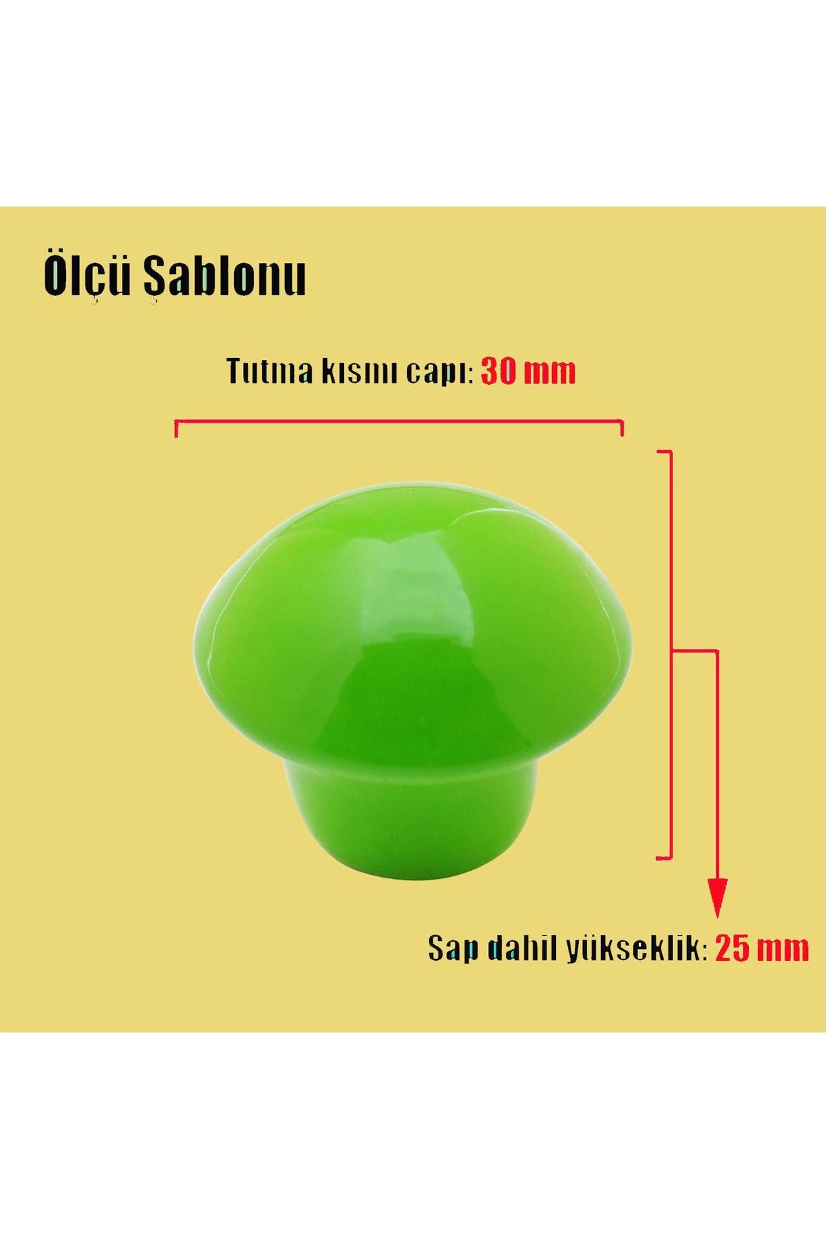 10 Adet Mobilya Kulp Mutfak Çekmece Dolap Kapak Kulpu Kulbu Yeşil Metal Kulp