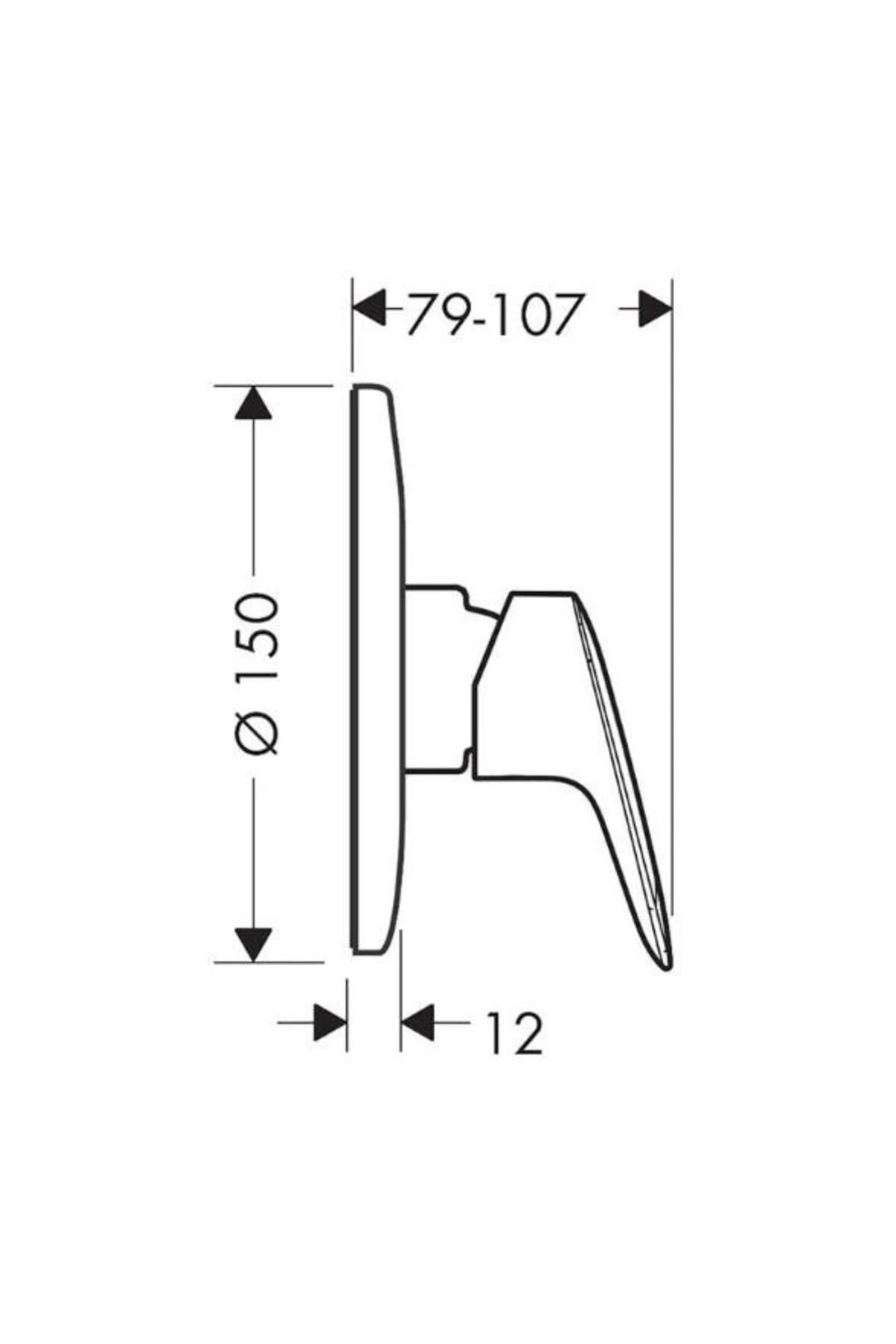 Logis Ankastre Montaj Için Tek Kollu Duş Bataryası - 71606000