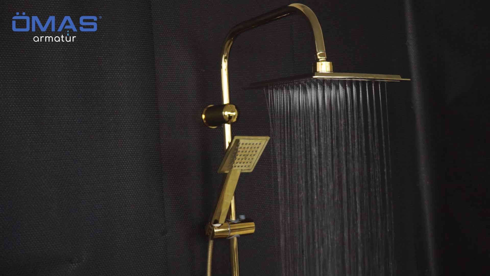 Premium Gold Tepe Duş Seti,gold Yağmurlama Tepe Duş Seti,premium Robot Duş Seti