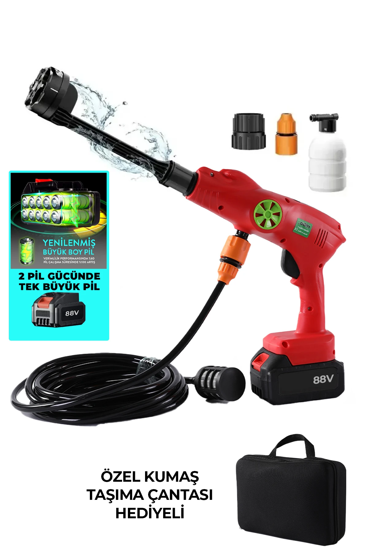 Ultra 1 90 Bar 88W Yüksek Basınçlı Yıkama Makinesi