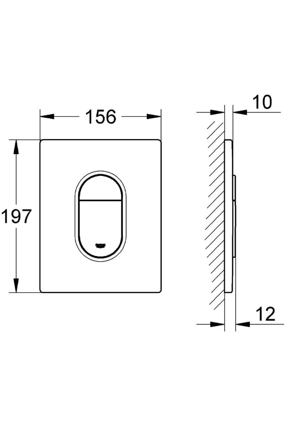 Arena Cosmopolitan Gömme Rezervuar Kumanda Paneli - 38844000