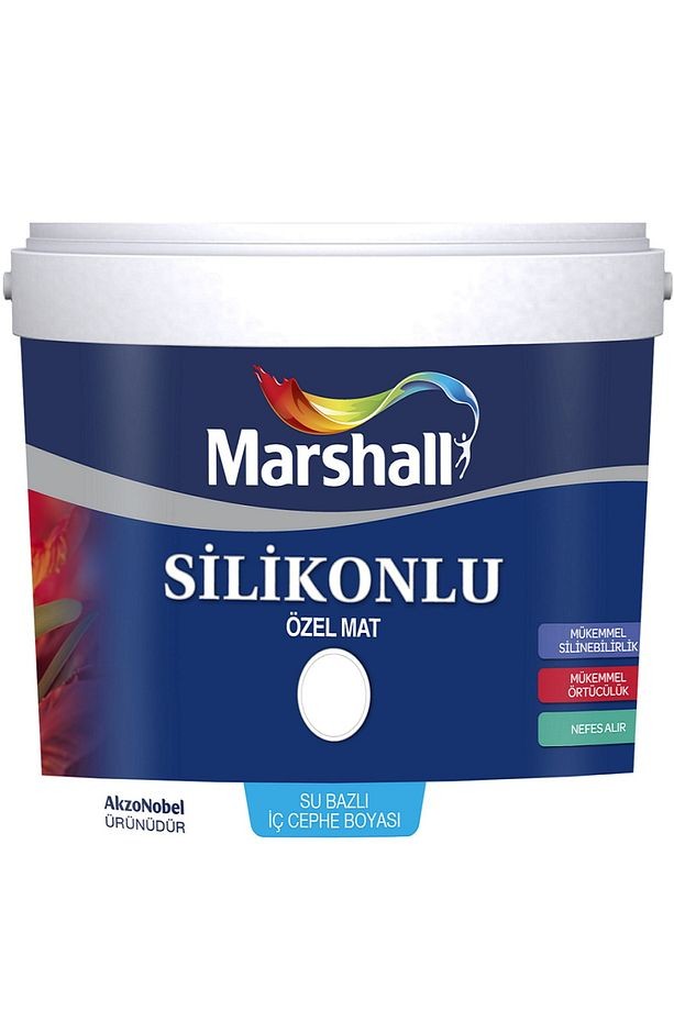 Silikonlu Özel Mat Silinebilir Iç Cephe Duvar Boyası 15 L - Çakıl Taşı