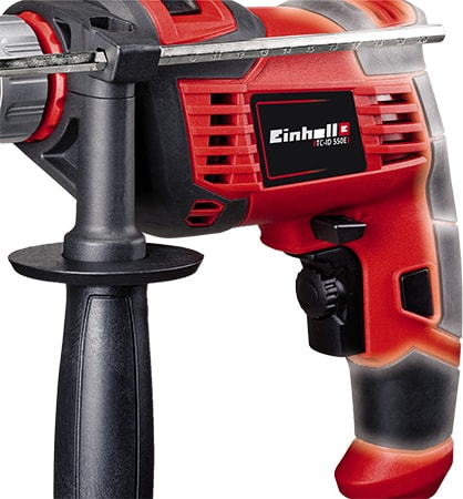 Darbeli Matkap TC-ID 550 E (550 W, elektronik devir ayarı, devir ön seçimi, sağ/sol dönüş, metal derinlik mesnedi, yardımcı tutma kolu) - 4258621
