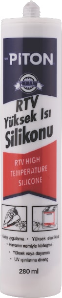 Rtv Yüksek Isı Silikonu 280 ml Kırmızı