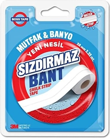 OZKUVVET Tape Su Sızdırmaz Lavabo Küvet Evye Duşa Kabin Kenar Bandı