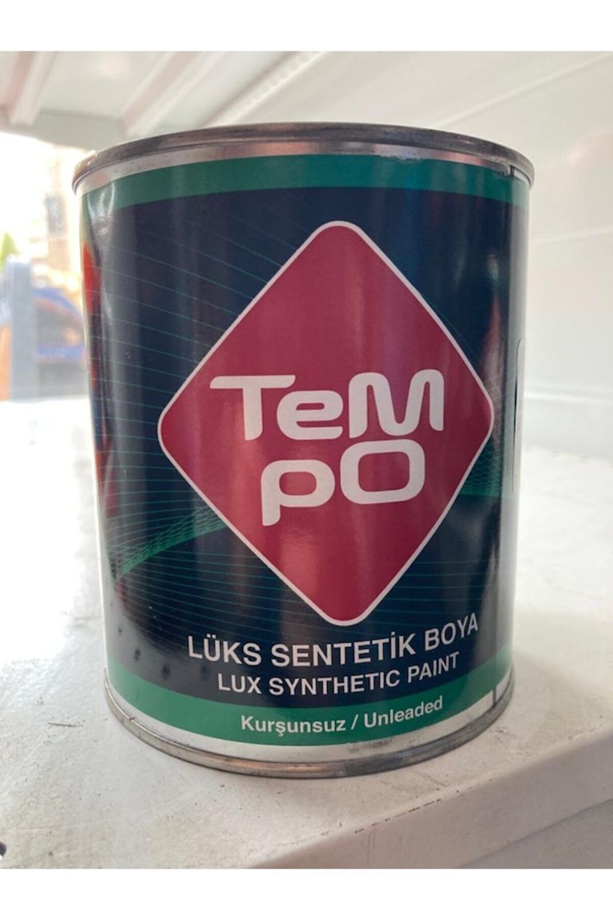 TEMPO Parlak Sentetik Yağlı Boya 0,75 Lt Beyaz 0001 Beyaz