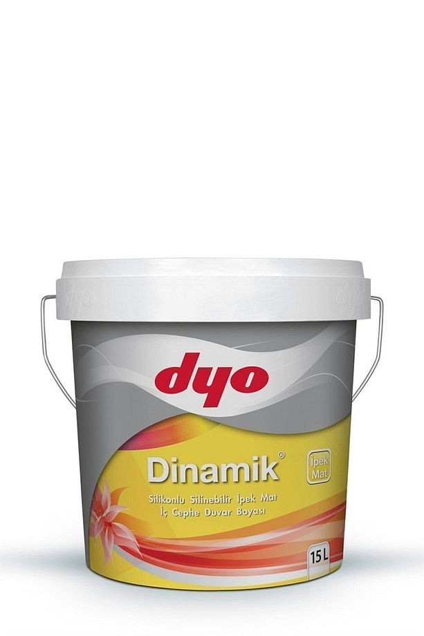 Dinamik Silikonlu Silinebilir Ipek Mat Iç Cephe Duvar Boyası 0001 Beyaz 15 Lt