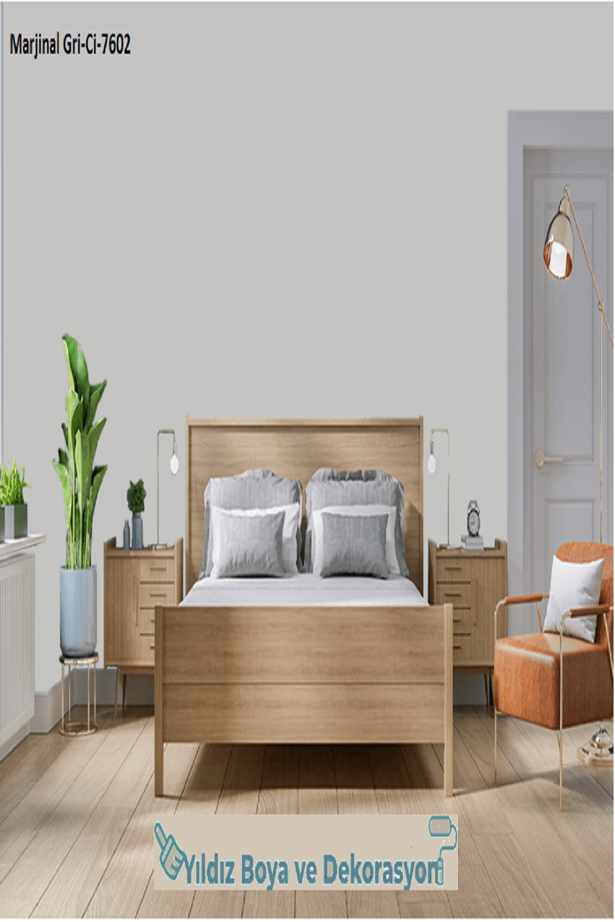 Dekora Plast Ekonomik Fiyatlı İç Cephe Duvar Boyası 3 Kg Marjinal Gri