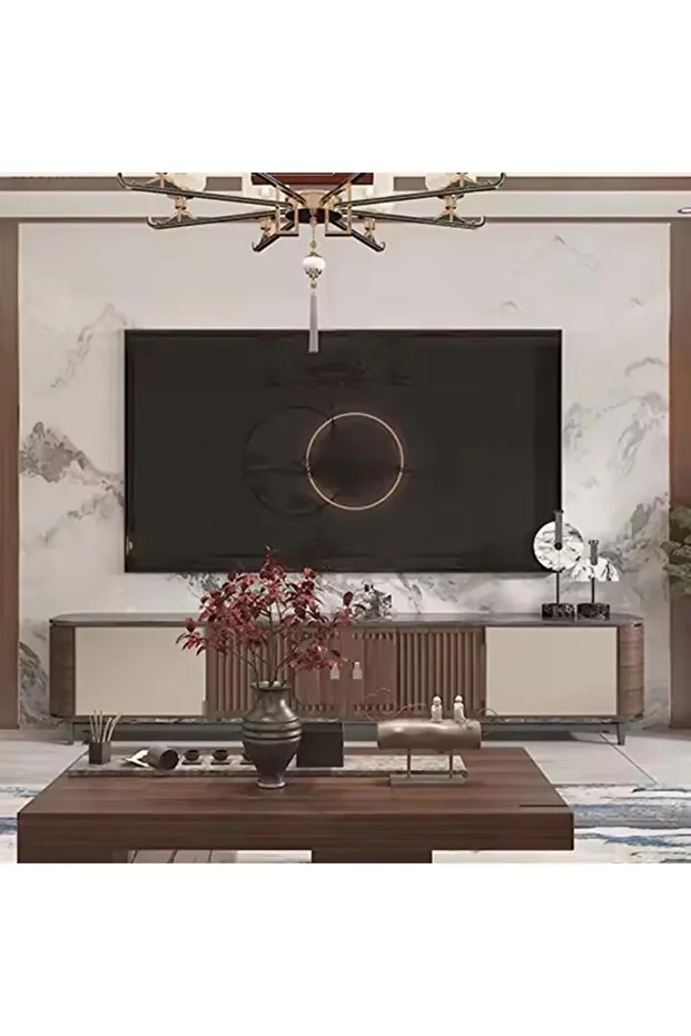 Alternatif Kaplama UV PVC Mermer Panel Elegant1 Adet 60x120cm Ev Ofis Otel Duvar Kaplama Paneli