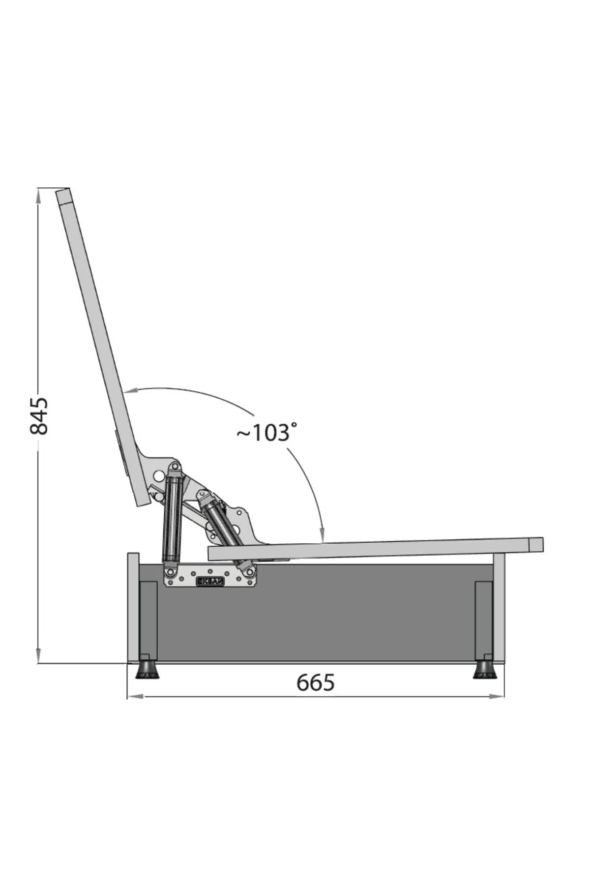 Kanepe Çekyat Tamir Yenileme Makas Mekanizması Büyük Japon 1 Çift Sağ Sol