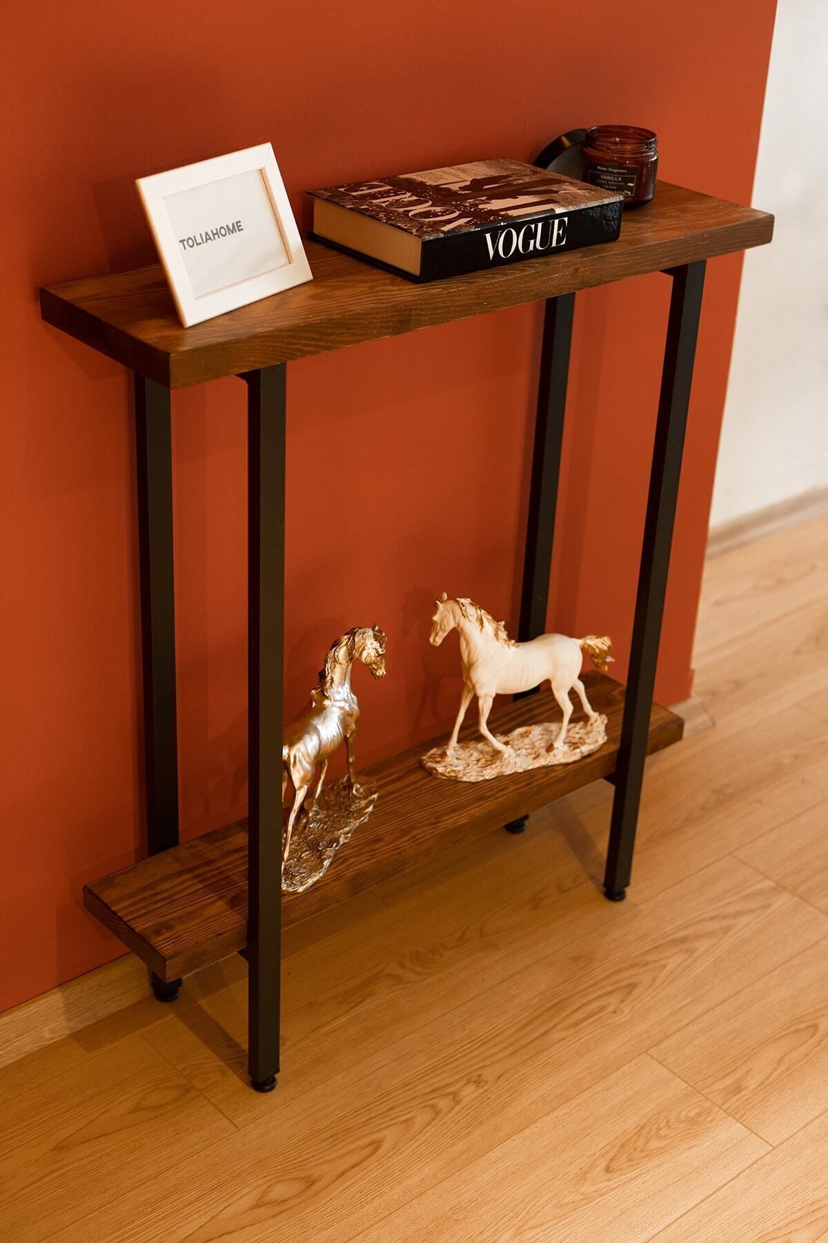 Metal Dresuar Konsol Çok Amaçlı Masa Ayağı 2 Adet Ayak 83 Cm Mobilya Ayağı