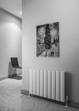 Serez Yatay Alüminyum Radyatör 850X600 Pütürlü Antrasit (7946)