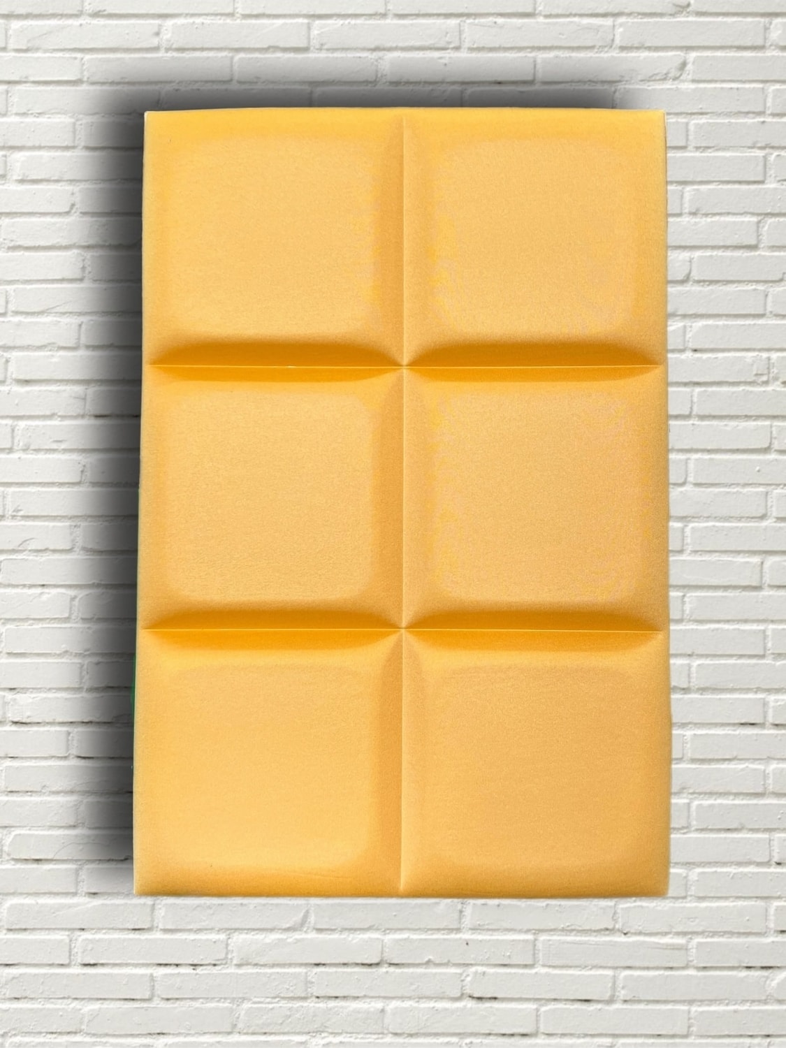 Akustik 3D Dolgulu Parlak Yüzeyli Sarı Panel 50X33CM Kalınlık 30MM