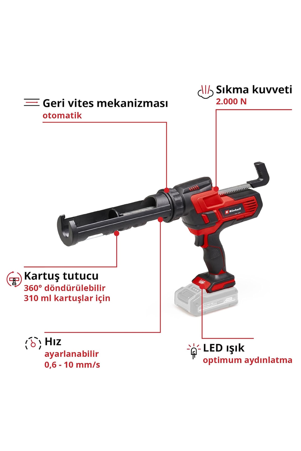 Te-sg 18/10 Li - Solo, Akülü Silikon Tabancası - 4522250