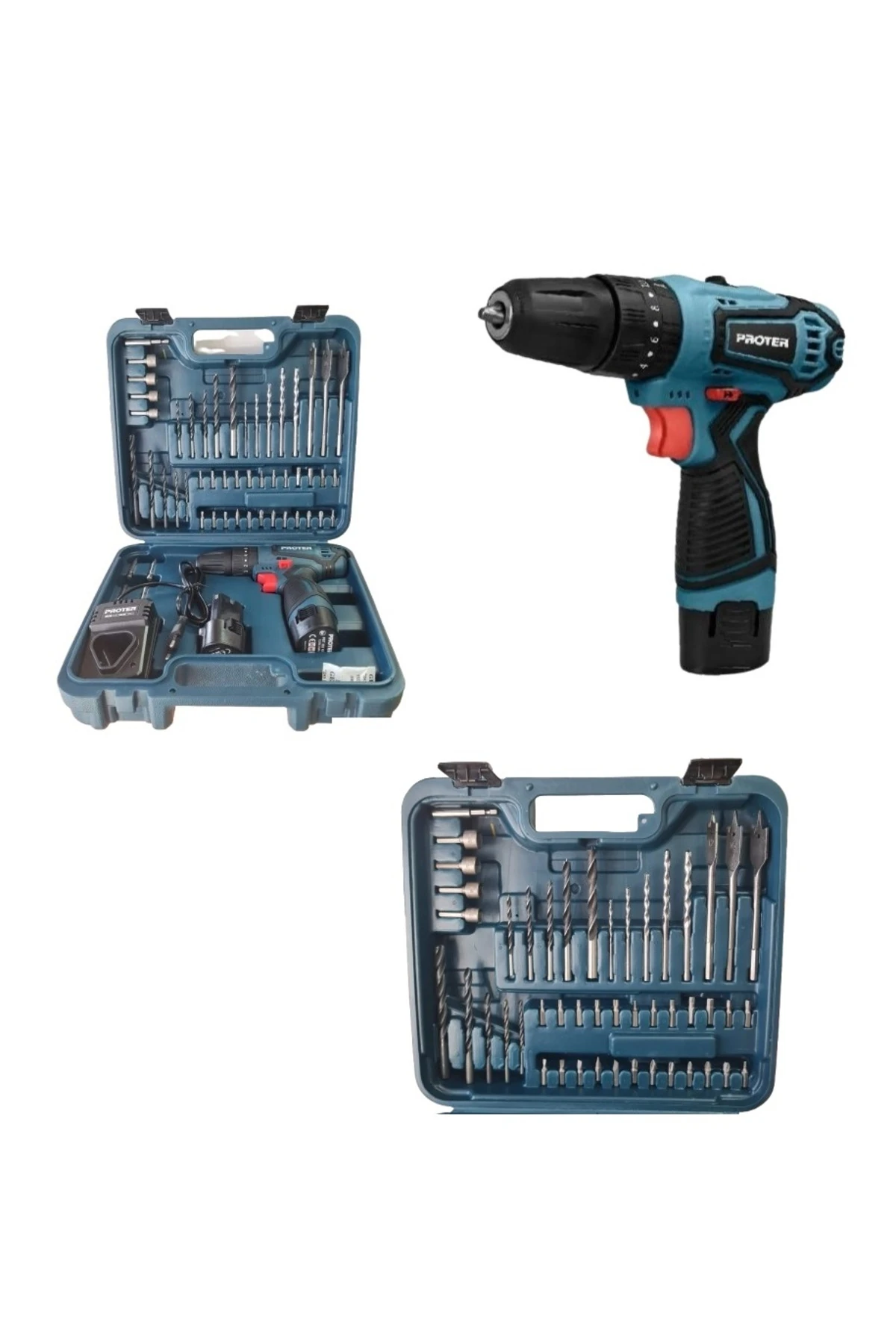 PST 352 KİT ŞARJLI DARBELİ MATKAP SETİ 52 PARÇA