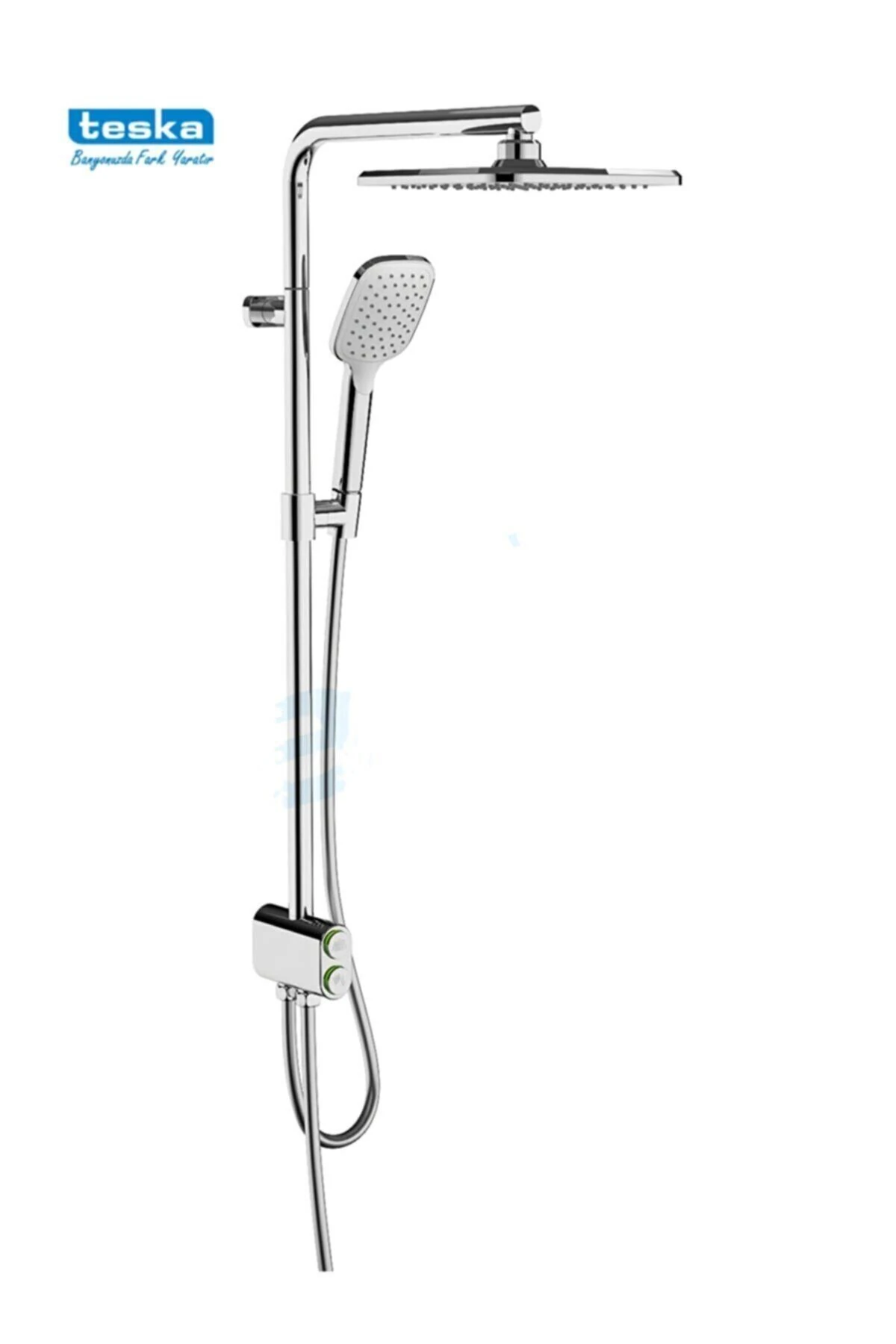 Tena Kare 2 Yönlü Duş Robotu - Çift Basmalı Duş Seti Duş Robotları