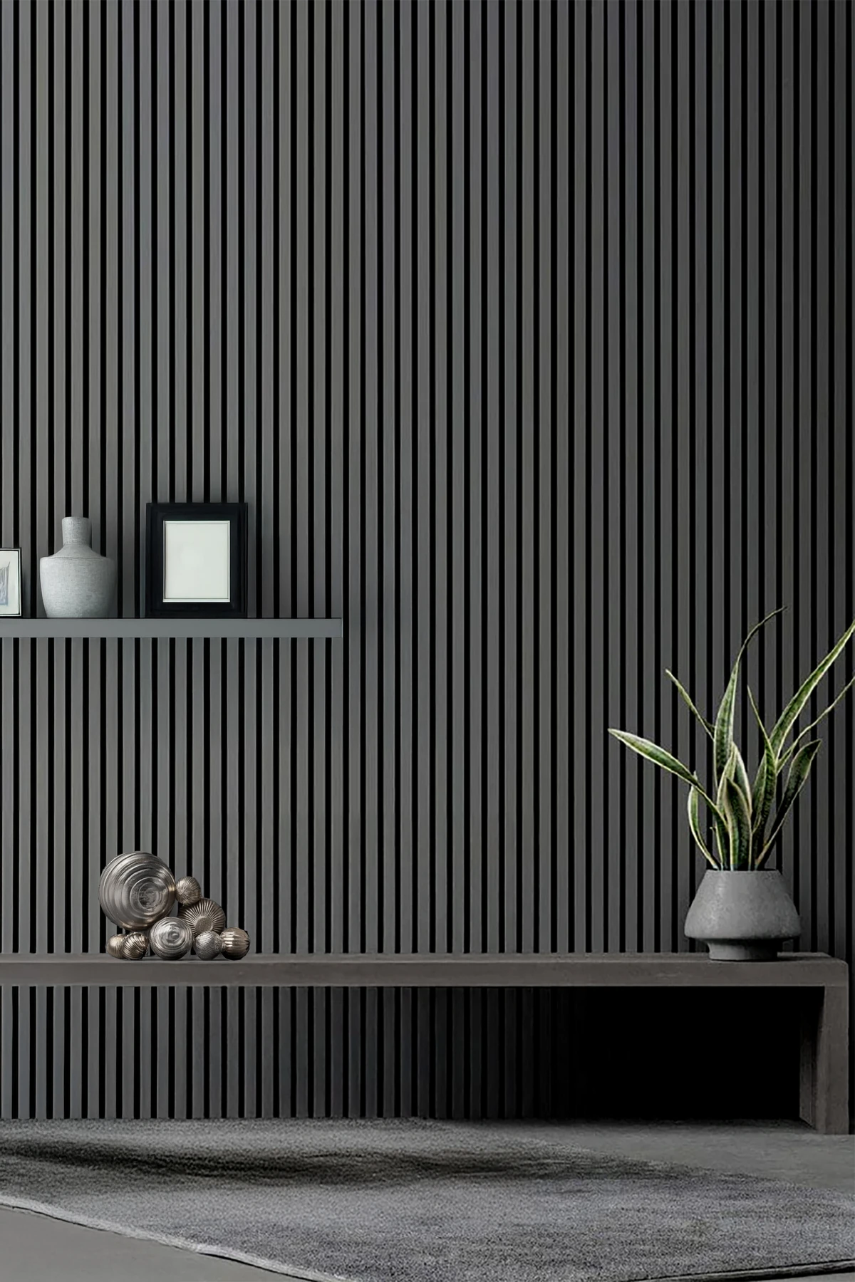 Star Slim Flex Akustik Duvar Paneli Ff Kaplama Antrasit 60x250 Cm - Ses Ve Isı Yalıtımı