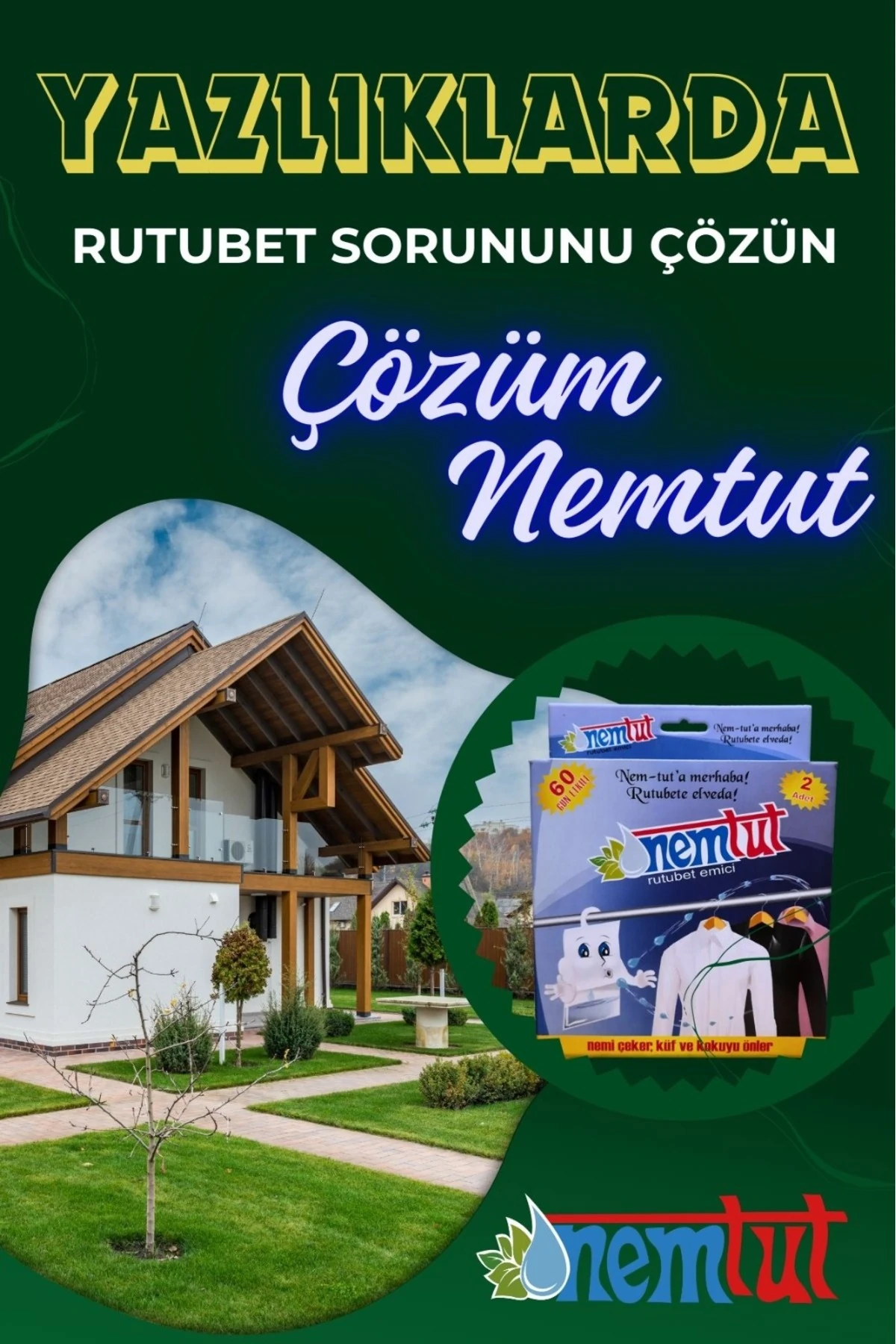 Nem Tutucu Alıcı Rutubet Giderici Önleyici Korozyon Önleyici Koku Giderici 1 Kg 1 Kutu 2 Paket