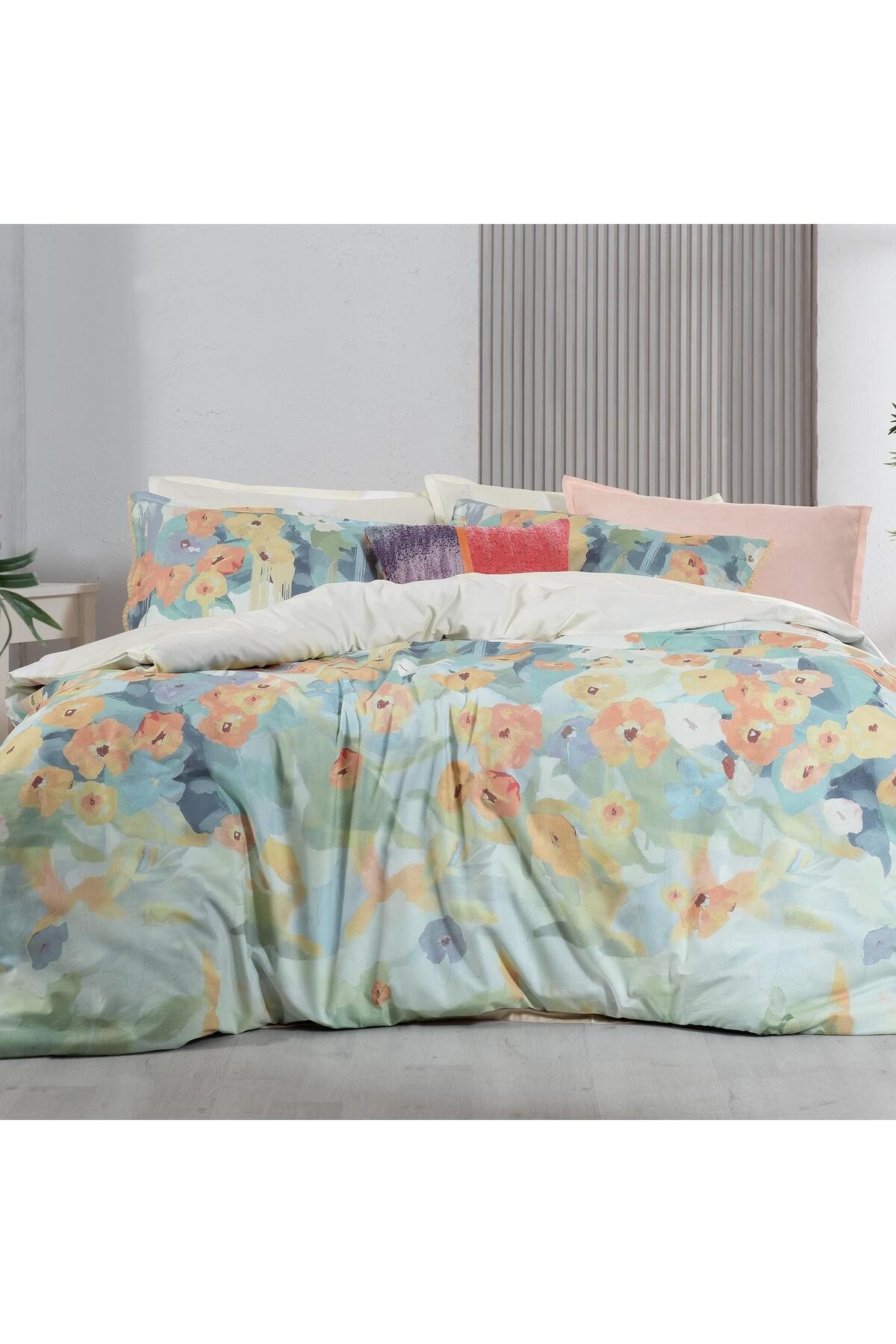 Romy Multicolor Tek Kişilik %100 Pamuk Nevresim Takımı