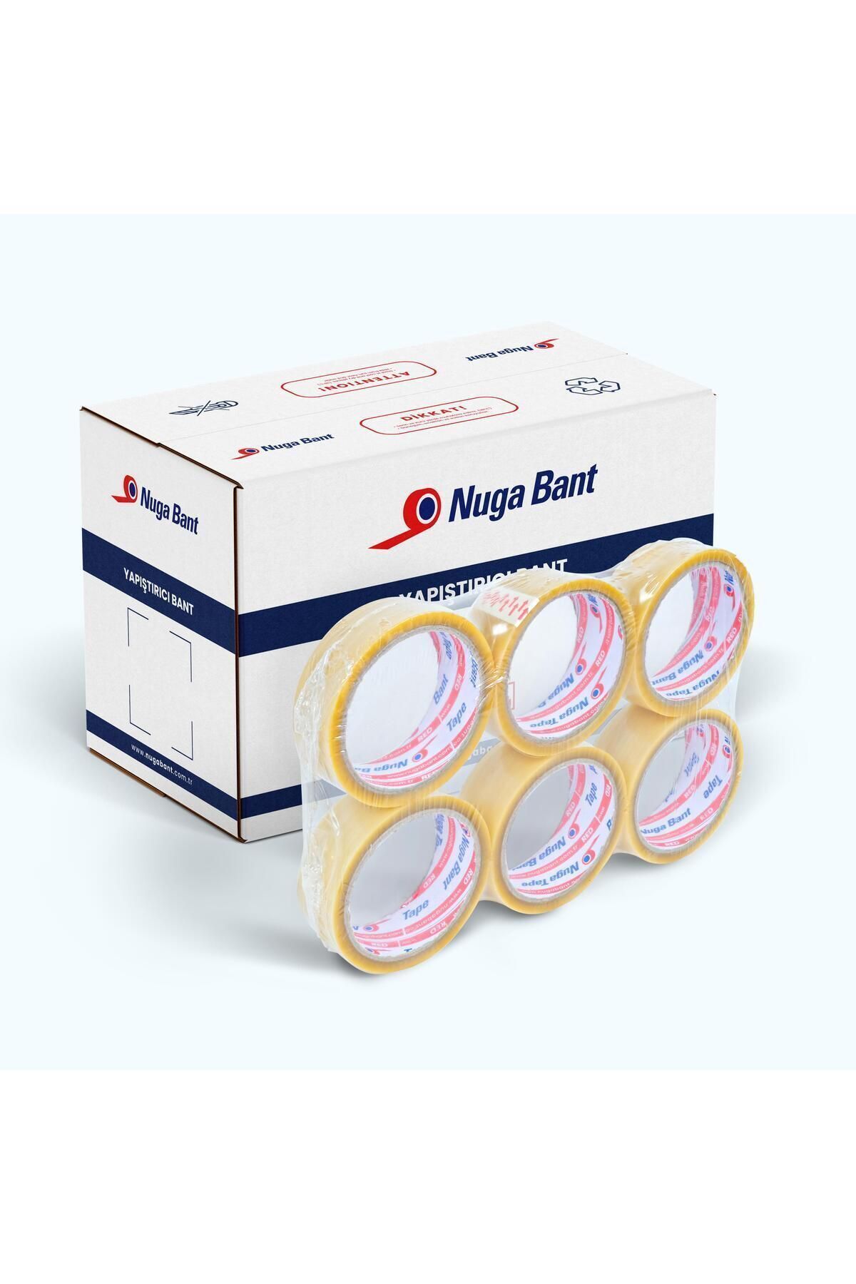 45 Mm X 40 Mt Şeffaf Koli Bandı Hotmelt Red 96 Adet