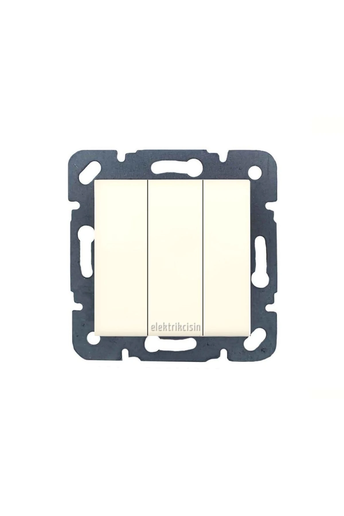 Meridian Krem Üçlü Anahtar (çerçeve Hariç) 12 Adet