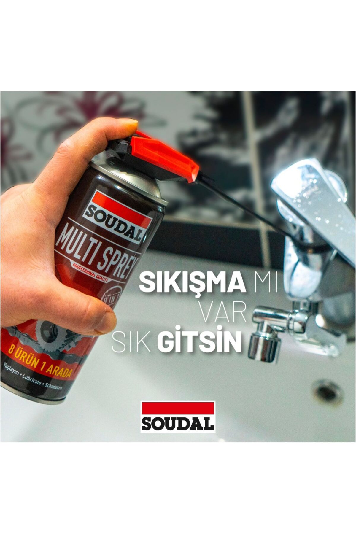 Multi Sprey Yağlayıcı, Çok amaçlı 8 fonksiyonlu Sprey 400ml