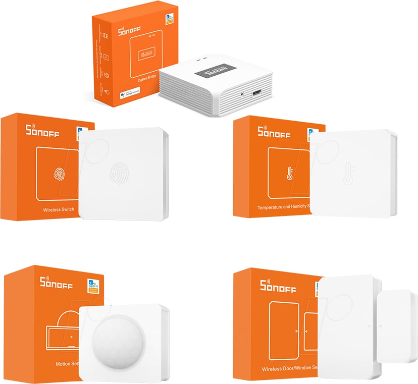 Zigbee 5'li Akıllı Ev Paketi - Bridge, Hareket, Kapı, Pencere