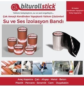 1 mm 20 cm Kırmızı 10MT. - Yapışkanlı Su Yalıtımı ve Ses Yalıtım Bandı
