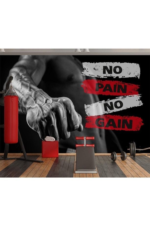 Spor Salonları Için Özel Tasarım Duvar Kağıdı
