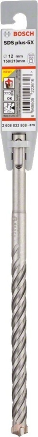 BOSCH 5 x 12 x 210 mm Kırıcı Matkap Ucu - 2608833808