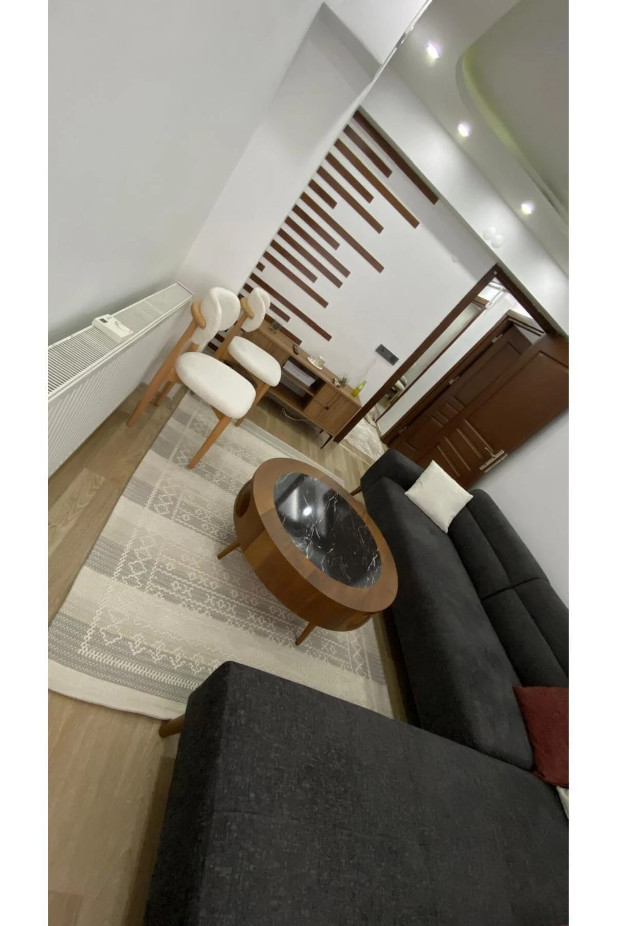 Lx Duvar Dekorasyon Çıtası 5 Farklı Ebat(100CM 80CM 60CM 40CM 20CM)25 Adet Panel Ceviz Renk Kahveren