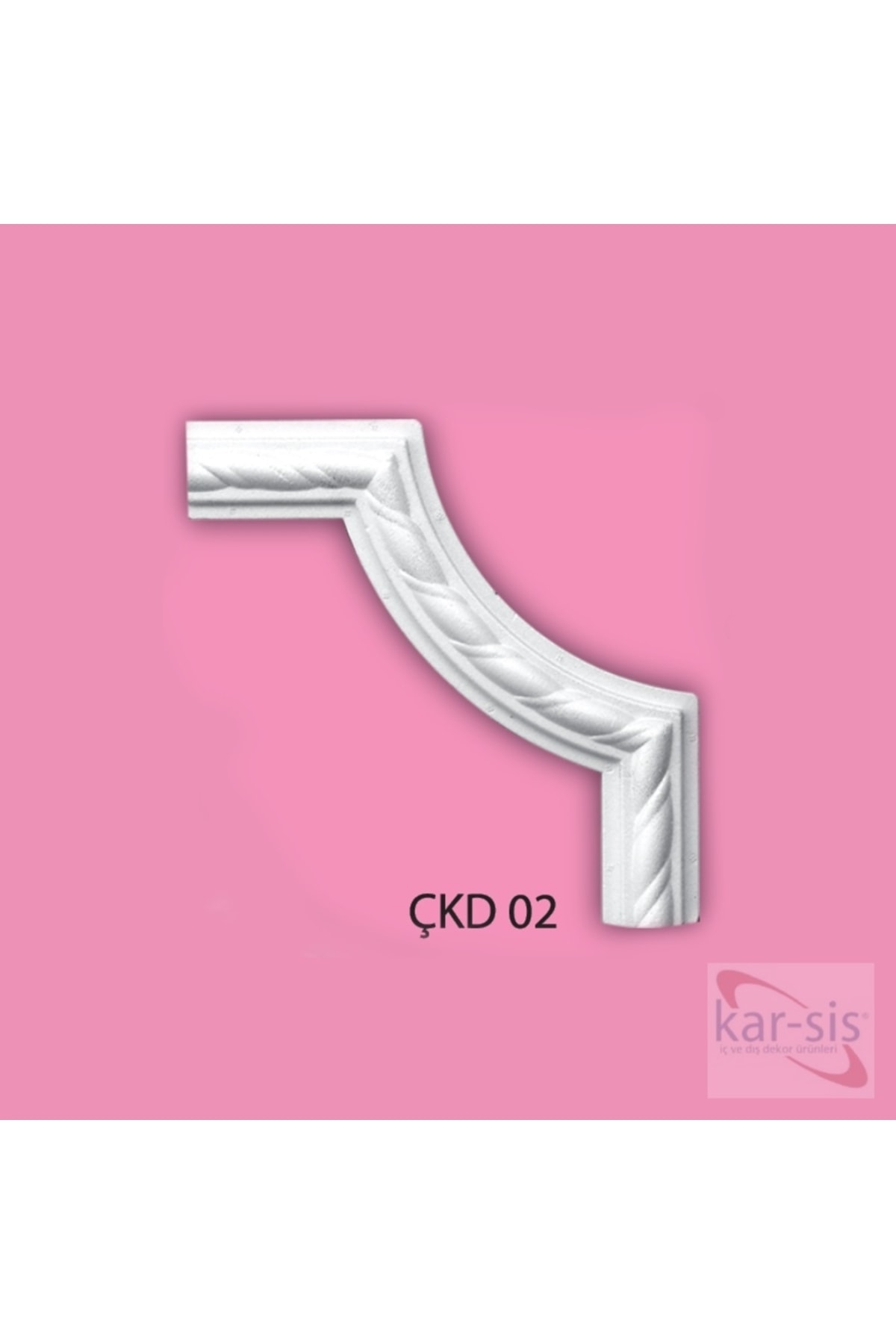 OZKUVVET Örgü Desenli Çıta Köşesi Stropiyer - 1 Adet Çkd-02