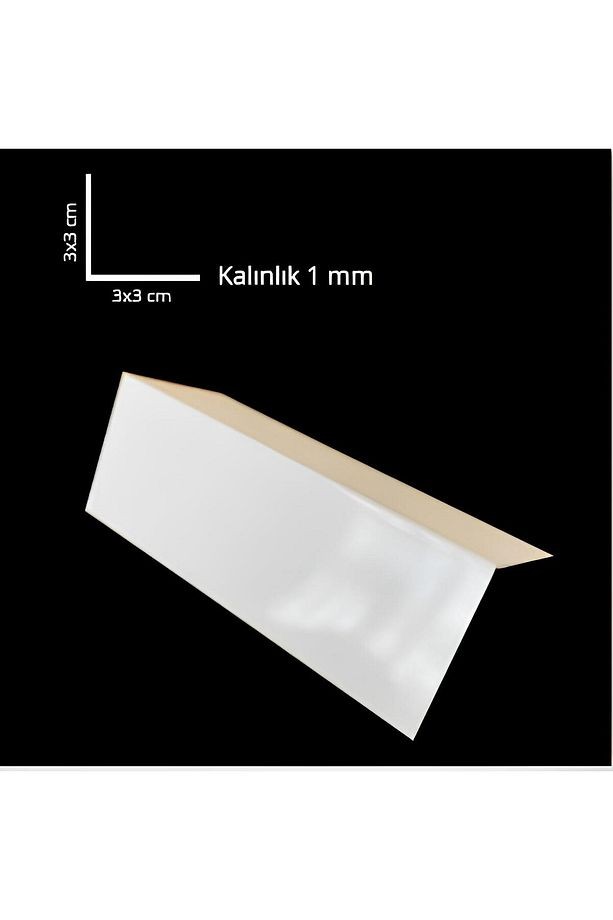 2,5 Cm X 2,5 Cm Pvc Plastik Lambiri Aksesuarı Beyaz L Köşebent 1m X 2 Adet