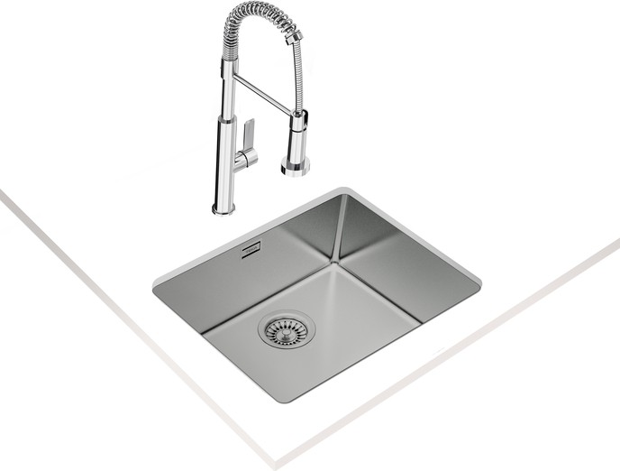 BE LINEA RS15 50.40 Tezgahaltı Eviye Paslanmaz Çelik 50 cm 115000005