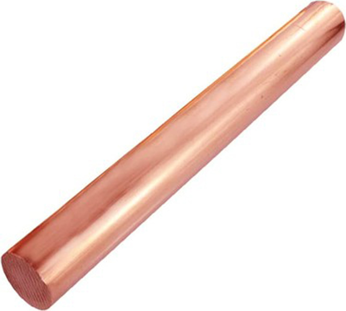Bakır Çubuk 10 mm Içi Dolu Yuvarlak Mil Saf 20 cm
