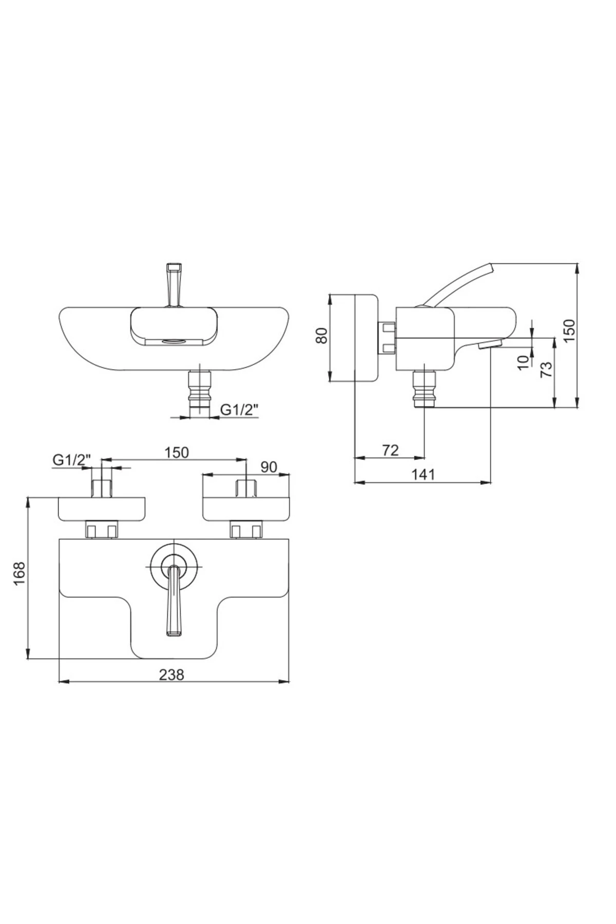 Novita Banyo Bataryası Krom Beyaz Renkli 104102447