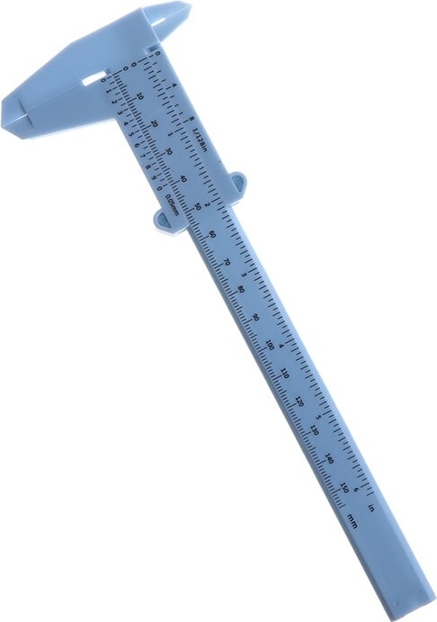 Çift Ölçekli Plastik Sürmeli Kumpas Cetvel Ölçme Öğrenci Kaliperleri Boyut Ölçme Aracı (Yurt Dışından)