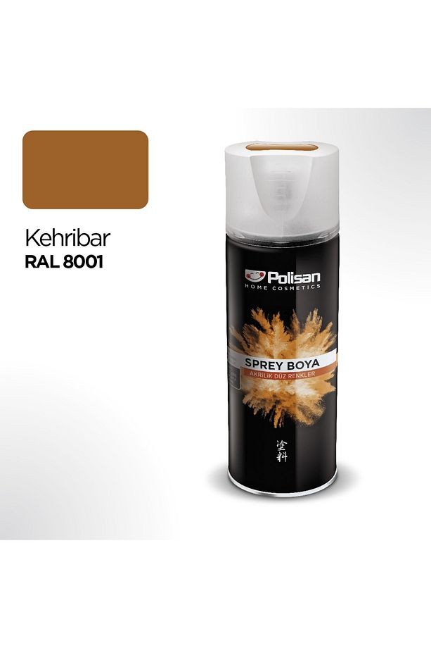 Akrilik Kehribar Sprey Boya 400 ml - Ral 8001
