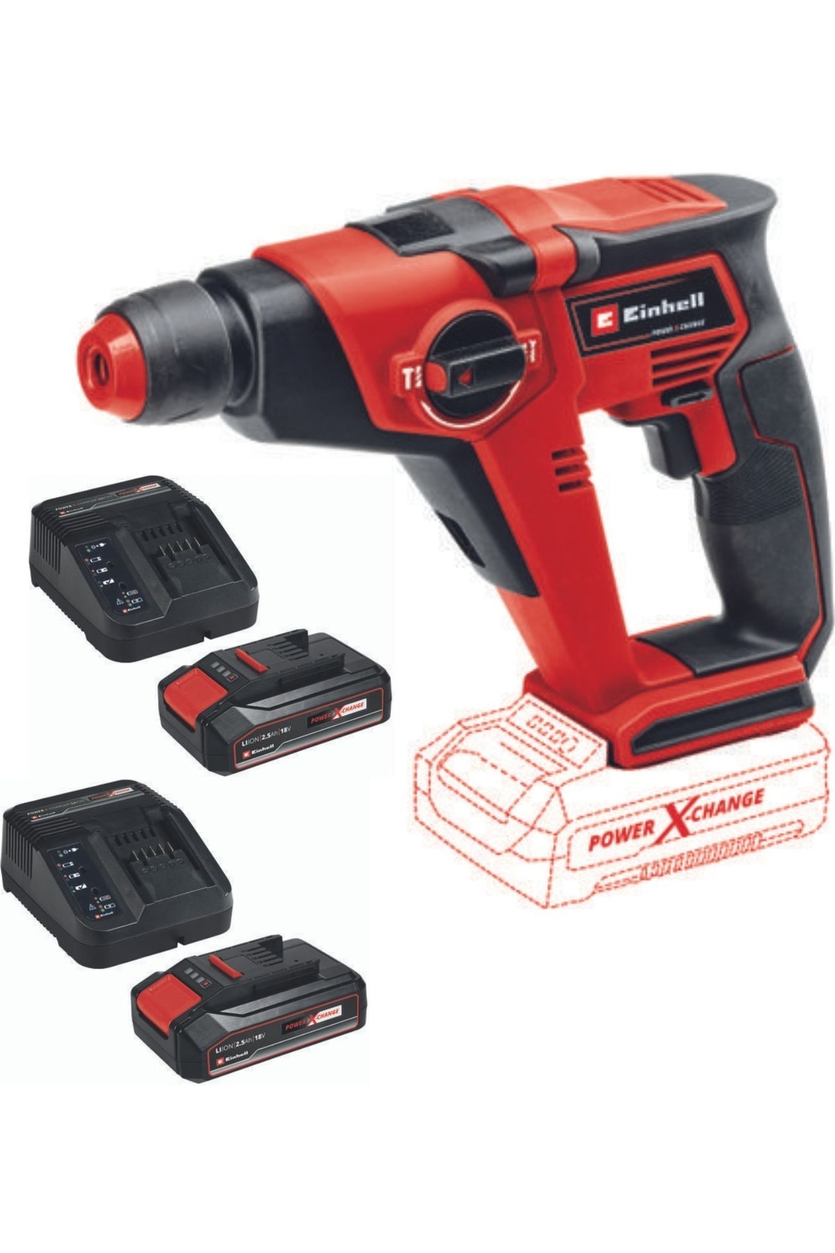 EİNHELL Te-hd 18/12 Li 2x2.5ah Akülü Matkap